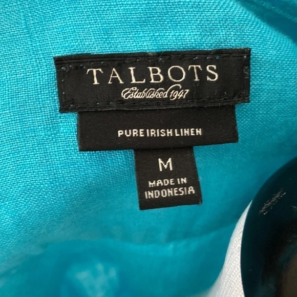 •Talbots• 100% Linen Blouse, Size M - Picture 9 of 9